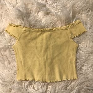 Yellow Crop Top
